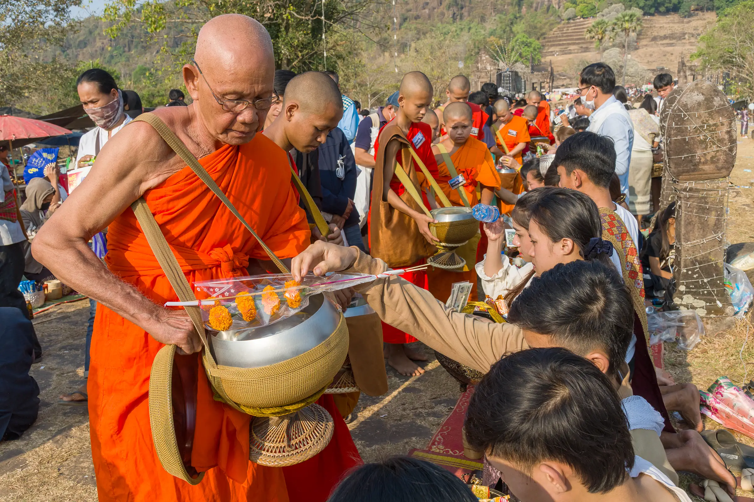 Laos Champassak Festival travel photo tour
